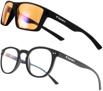 Horus X - Pack Anti Blue Light and Gaming Glasses - Screen Protection (Computer Console TV PC) - Men and Women