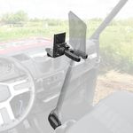 Kemimoto Gun Rack, UTV Rifle Gun Holder Compatible with Polaris Ranger & General, Mount on the Dash Cup Holder or Cargo Bed, Shovel Mount Bow Rack
