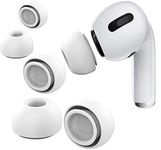 Airpod Pro Replacement [6 Pairs] Earbud Ear Tips Covers for Apple Airpods - Small, Medium and Large (White)