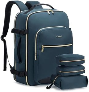 LOVEVOOK Zaino da Viaggio, Grande Zaino Bagaglio a Mano Aereo Trolley Bagaglio, Impermeabile 40L Zaini Porta PC 17 Pollici Borsa a Zainetto Donna Cabin Max per Ryanair