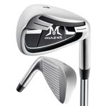 MAZEL WM-X3 Golf Single Iron Club 1,2,3, 4,5,6,7,8,9, P, S,Premium Stainless Steel Shaft, CNC Milled Face for More Spin (Silver, Single 1 Iron)