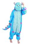 Hallowitch Monster Inc. Sulley Onesie Costume for Adults Men Women and Teens (XL) Blue