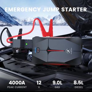 FLYLINKTECH 4000A Car Jump Starter – Portable Battery Booster