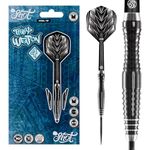 Shot! Darts Tribal Weapon Series 4-Steel Tip Dart Set-Centre Weighted-90% Tungsten Barrels (24)