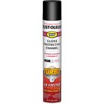 Rust-Oleum 334128 Stops Rust Turbo Spray Paint, 24 oz, Gloss Black