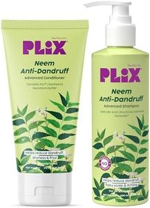 PLIX - THE PLANT FIX Neem Anti-Dandruff Advanced Kit | Shampoo (200ml), Conditioner (175ml) | Reduces Dandruff & Scalp Itching | Piractone Olamine & 3% Dandelix Pro™