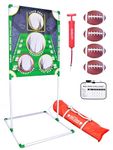 GoSports Red Zone Challenge Football Toss Game - Includes Target, 4 Footballs, Scoreboard and Case