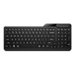 HP 460 Multi-Device Bluetooth Keyboard - Multi-OS Compatible - Full-Size Keyboard w/Numpad - 12 Programmable Buttons, Quick Switch Key - 24-Month, AAA Battery Life - Responsibly Made (Black)