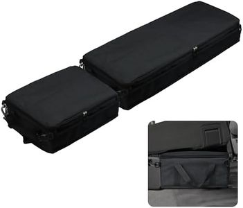 WOMACO Under Seat Storage Truck Tool Box Organizer for Truck, Underseat Storage Bae with Lid for Ford F150 F250 F350 (Black, for Truck Three Seats)