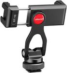 ULANZI Metal Phone Tripod Mount ST-10, Universal 360° Smartphone Adapter with 2 Cold Shoe Mount, Adjustable Cell Phone Clamp Stand Holder, Compatible with iPhone, Samsung Galaxy and All Phones