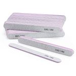50Pcs Nail Files Double Sided Emery Board 100/180 Grit Washable Manicure Pedicure Grooming Tool Nail Buffer Block