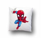 CRAFT MANIACS Baby Marvel Icons 16*16 INCHES Pillow with Filler (Baby Spiderman)