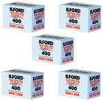 Ritz Camera Pack of 5 Ilford XP-2 Super 400 135-36 Black & White Film