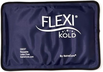 FlexiKold Gel Soft Flexible Ice Packs for Injuries - Reusable Freezer Cold Pack, Cold Compress & Cooling Gel Pad for Face, Shoulder, Hip, Leg, Arm, Ankle & Foot Injury - Medium - 7.5” x 11.5”