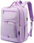 FHELAD Diaper Bag Backpack,Multifunctional Diaper Bags for Baby Girl Boy Waterproof Baby Bags Large Capacity Travel Bag, Purple, Modern