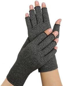 Doctor Developed Gloves For Arthritis Hands For Women & Men - Arthritis Gloves Without Fingertips Carpal Tunnel Compression Gloves For Swelling & Arthritis W/Dr Written Handbook, 2 Pairs XL