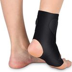 Yosoo Health Gear Adjustable Ankle Brace Breathable Nylon Material Super Elastic Sleeve for Acute Injury Rehabilitation, Effective Relief for Chronic Ankle Pain, Arthritis, Tendonitis One Size