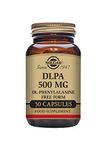 Solgar DLPA 500 mg (DL-Phenylalanine) Vegetable Capsules - Pack of 50