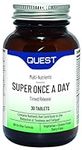 Quest Super Once a Day Multi-Nutrients (30 Tablets) - 6 Hour Timed Release Multivitamin Tablets for Men & Women. All-in-One Multi Vitamin Tablet Contains 17 Vitamins & 12 Minerals.