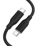 Anker Type C to Type C 100W Flow Cable, 3ft Black, Powerline III Flow Cable, Super Fast Charging Cable (50% Charge in 30 mins), 25X More Durable, Data Sync Compatibility & Power Delivery (PD)