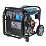 Könner & Söhnen KS 8100iEG LPG/petrol inverter generator 8000 W,with UK Plug Sockets 1 x 13A 230V,1 x CEE 230V 32A,2 USB ports,copper winding,silent inverter generator,dual fuel generator