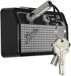 P Pluginz Licensed Fender Jack Rack Mini- Guitar amp Key Holder, Includes 2 Guitar Plug Keychains and 1 Wall mounting kit. Quick and Easy Installation.