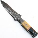 PAL 2000 KNIVES HUN-8869 Handmade Damascus Steel 11.4 Inches Dagger Knife - Bone Handle