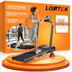 Under Desk Treadmill for Office Walking Pad with 15% Incline 2.5HP Foldable Treadmill with Handle 136KG Capacity Walking Treadmill 8 Point Buffer System Walking Pad Foldable No Assembly