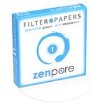 11 cm Lab Filter Paper, Standard Qualitative Grade 1 - ZENPORE Medium Flow 110 mm (100 Discs)