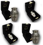 Small Silver Cremation Urns for Adult Ashes Urns for Ashes Cremation Keepsakes for Ashes Cremation Urns Small Cremation Urns for Adult Ashes Small Keepsake 100% Brass