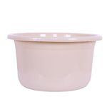 Kuber Industries Plastic Tub | Bath Tub of Bathing & Washing | Tub for Bathroom | Bathtub for Baby | Lightweight & Durable Water Tub | 25 LTR | Beige