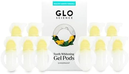 GLO Science So Brilliant Whitening Gel for Teeth – Sensitivity Free Tooth Whitener with 6% Hydrogen Peroxide – Fast, Safe, & Effective – Includes 10 Gingermint Pods (2 Packs)