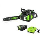 Greenworks PRO 80V 16-Inch Brushless Chainsaw with 2.0 AH Battery Included CS80L211