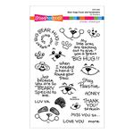Spellbinders Stampendous Bear Hugs Faces and Sentiments Clear Stamp Set