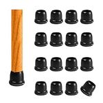 Silicone Chair Leg Floor Protectors for Carpet, Slider Chair Leg Caps for Tiled Floors, Glide Furniture Leg Feet Cover Protect Carpeted Floor, 16 Pieces (Round - Black, Fit: 0.5-0.75")