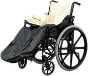 Bramble Fleece Wheelchair Blanket for Lower Body (Universal Fit), Waterproof Wheelchair Blankets for Adults & Kids, Lap Blankets for Elderly, Wheelchair Cover with Pocket & Zip, Keeps Legs & Feet Warm