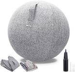 Exercise Ball Chair with Fabric Cov