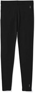 Smartwool Merino 250 Baselayer Bottom - Kids’ Wool Pants for Boys and Girls BLACK Medium