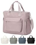 Insulated Lunch Bag Women Large Lunch Tote Bag with Shoulder Strap Adult Lunch Box Fit and Fresh Lunch Bags for Women Men Lunch Boxes for Work Foldable Pink Purple Lunch Bag with Water Bottle Holder