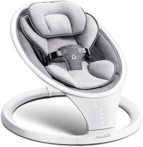 Munchkin Bluetooth Enabled Lightweight Baby Swing with Natural Sway in 5 Ranges of Motion, Includes Remote Control