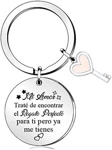 Esposa Llaveros Mujeres Novia Día San Valentín Alma Gemela Regalo Cumpleaños Encanto Etiqueta Llave Cariño Recuerdo romántico marido novio mi amor Compromiso Acción Gracias Navidad Aniversario Bodas