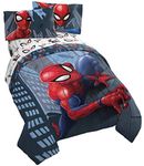 Monster Jam MJ Life 4 Piece Twin Bed Set - Includes Reversible Comforter & Sheet Set - Bedding Features Grave Digger, Max-D, Megalodon - Super Soft Microfiber - (Official Monster Jam Product)