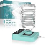 HOMDIS Portable Humidifiers for Travel, Small Mini Humidifier with Auto Shut-Off, Nightlight and Storage Bag for Hotel, Bedroom or Office, Plant Humidifier Indoor, Green