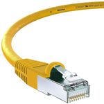 iVoltaa Ethernet Cable CAT8 Cable Dual Shielded+ (SSTP) Professional Series - 40Gigabit/Sec LAN Network/High Speed Internet Cable, 2000MHZ (CAT-8, 3 Feet (0.9M))