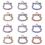 Yukfhgt Cute Cat Enamel Charm Pendant Mushroom Toast Charm 30 Pcs DIY Making Necklace Bracelet Earring Keychain Decoration Handicrafts Accessories, Alloy, 1