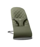 BabyBjörn Bouncer Bliss, Woven, Classic Quilt, Dark Green
