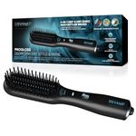 REVAMP Progloss Deepform Hot Ceramic Straightening Air Brush - Dry, Style & Shine on Wet and Dry Hair to Create Salon-Smooth Enhanced Shine Results