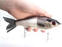 7" Pedigree Glider Glide Bait Swimbait Musky Striper Bass Fishing Lure Big Multi Jointed Shad Trout Slow Sinking (7" Pedigree Glider - KOKANEE)