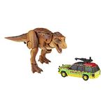 Transformers Generations Collaborative: Jurassic Park Mash-Up Tyrannocon Rex & Autobot JP93 Ages 8 and Up (Amazon Exclusive)