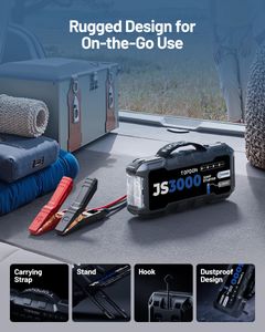 TOPDON JS3000 Portable Jump Starter – 3000A Battery Booster